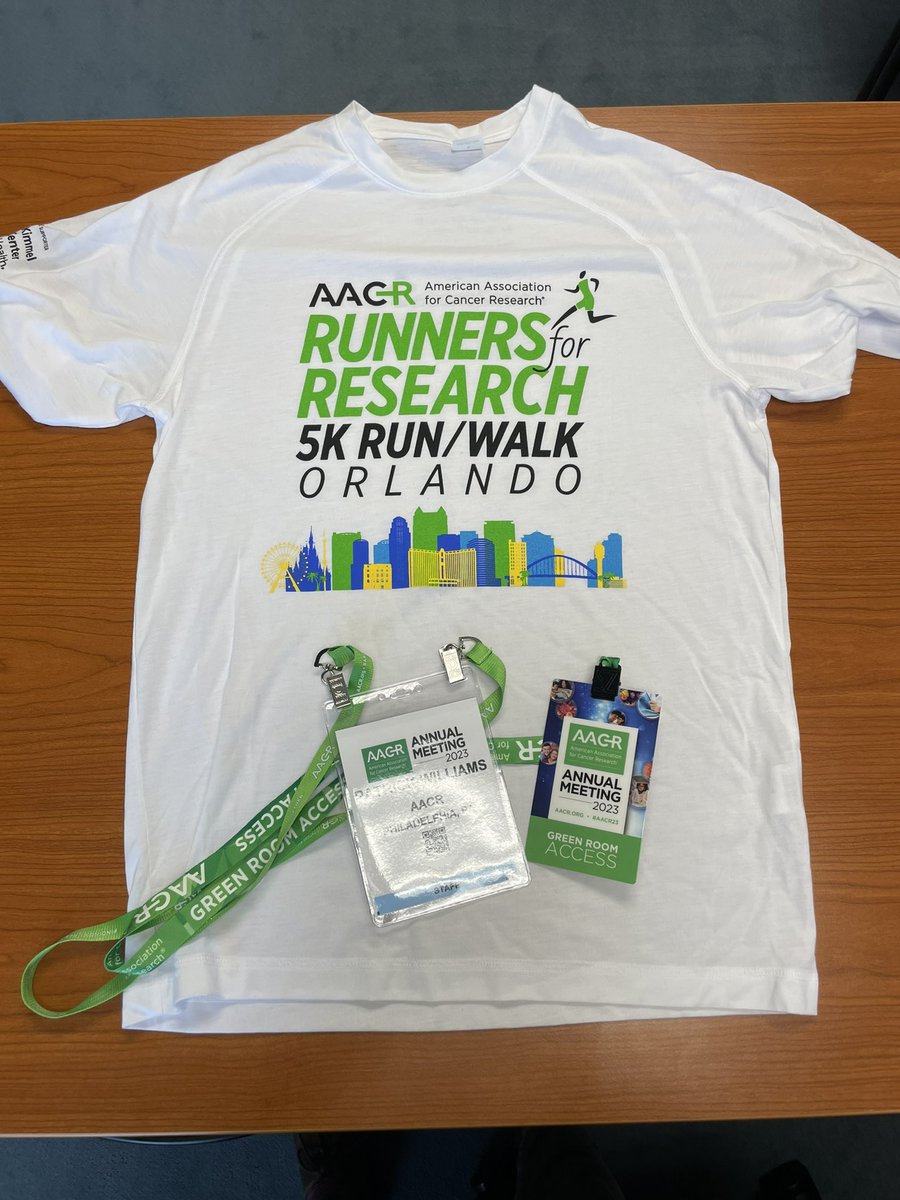 It’s that time of the year again and I’ve got all I need for this years #AACR23! Science, awards, networking….RUNNING with #Runners4Research. What more could you ask for? Can’t wait to see ya’ll there!