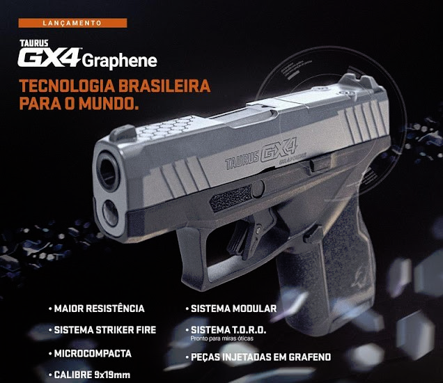 DefenseLrca's tweet photo. Taurus lançará a pistola GX4 Graphene nos EUA e as TS9 e TS9c Graphene no Brasil
#antifragil #TaurusArmas #tasa4 #TaurusUSA #JHindTaurusIndia #TaurusArabia #India #EstadosUnidos #LawEnforcement #GX4 #pistola #grafeno #graphene #TS9 #TS9c
https://t.co/fRaRVI3lr3 https://t.co/SX0MBpQqL0