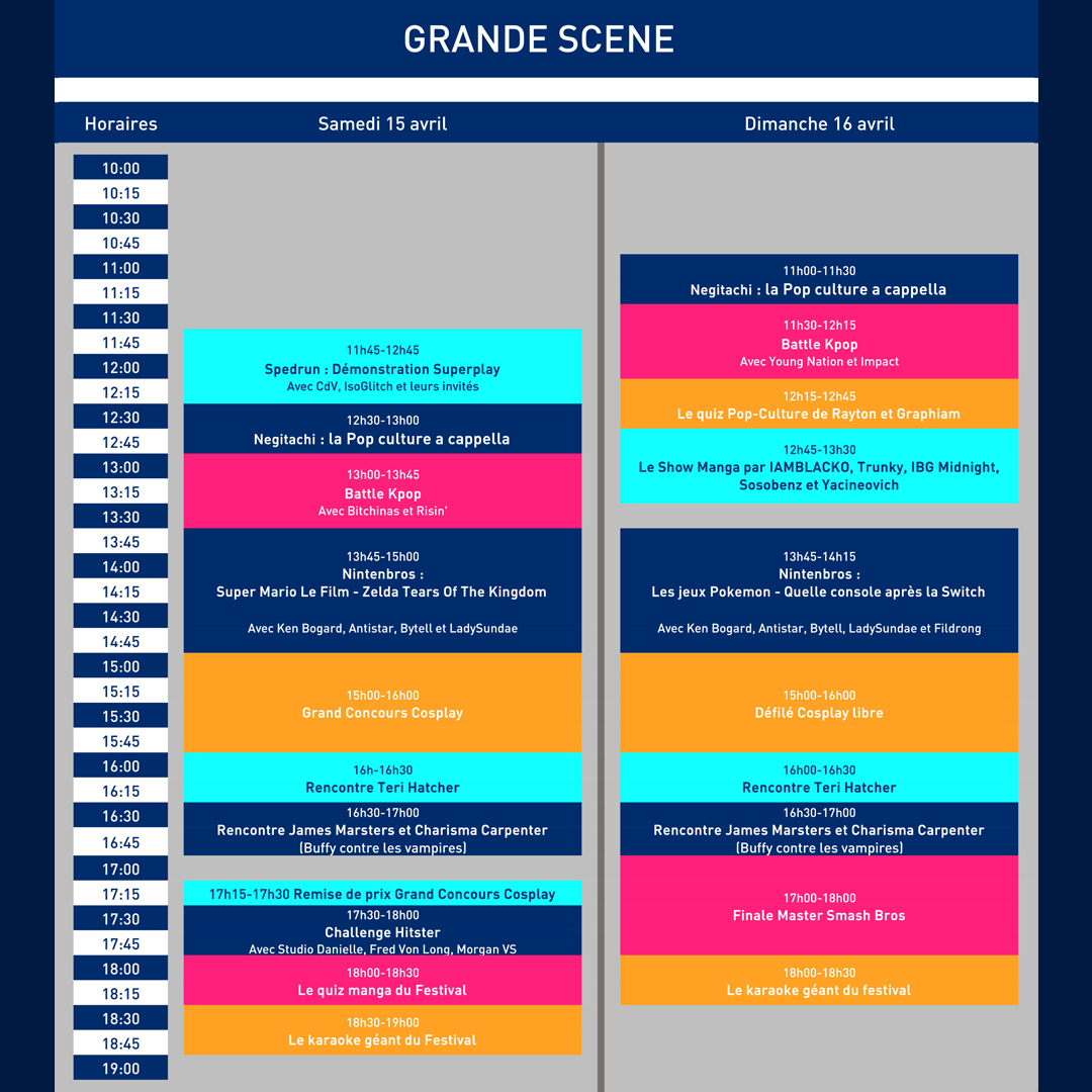 ParisFanFest's tweet image. 📅 𝗟𝗲 𝗽𝗹𝗮𝗻𝗻𝗶𝗻𝗴 𝗱𝗲𝘀 𝘀𝗰𝗲𝗻𝗲𝘀 𝗱𝘂 𝗣𝗮𝗿𝗶𝘀 𝗙𝗮𝗻 𝗙𝗲𝘀𝘁𝗶𝘃𝗮𝗹 𝗲𝘀𝘁 𝗲𝗻 𝗹𝗶𝗴𝗻𝗲 !

Découvez les shows, conférences et rencontres qui rendront votre weekend inoubliable !

🎫 bit.ly/ParisFanFestBi…