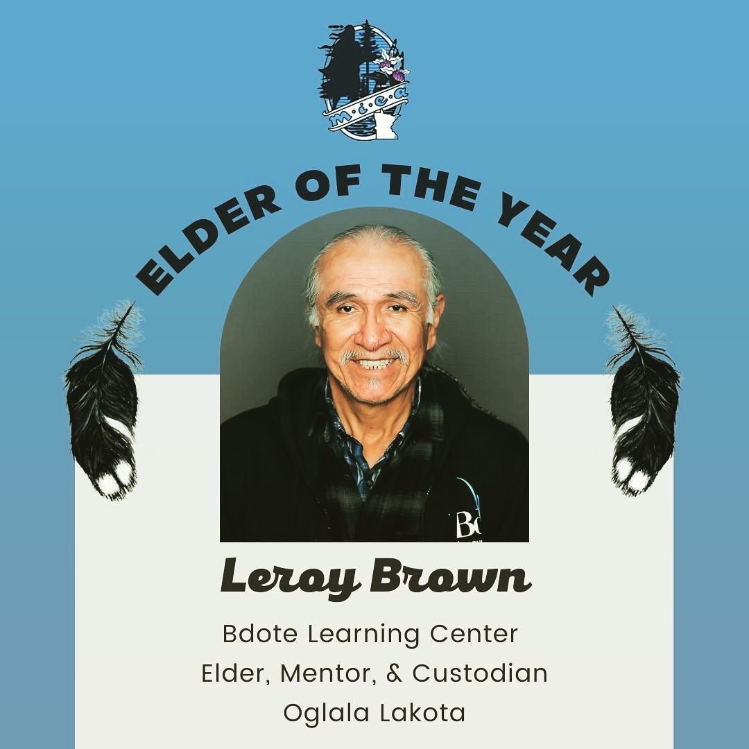 bdoteschool's tweet photo. 🎉🎈We are proud to announce our employer winners of the Minnesota Indian Education Association awards! Congratulations to our Elder of the Year, Leroy Brown! 🎉🎈#mieaelderoftheyear #mnindianeducation #miea23 https://t.co/I4BV3HkxVs
