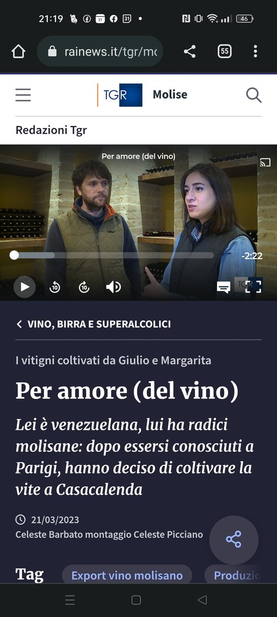 alupo61's tweet photo. Domani sabato 8aprile a Mezzogiorno Italia ore 13:30 su #Rai3 la storia di una coppia che lascia Parigi per fermarsi a #Casacalenda. Vi spiegheremo perché #IoSeguoTgr @TgrRaiMolise https://t.co/5cdVpOe36o