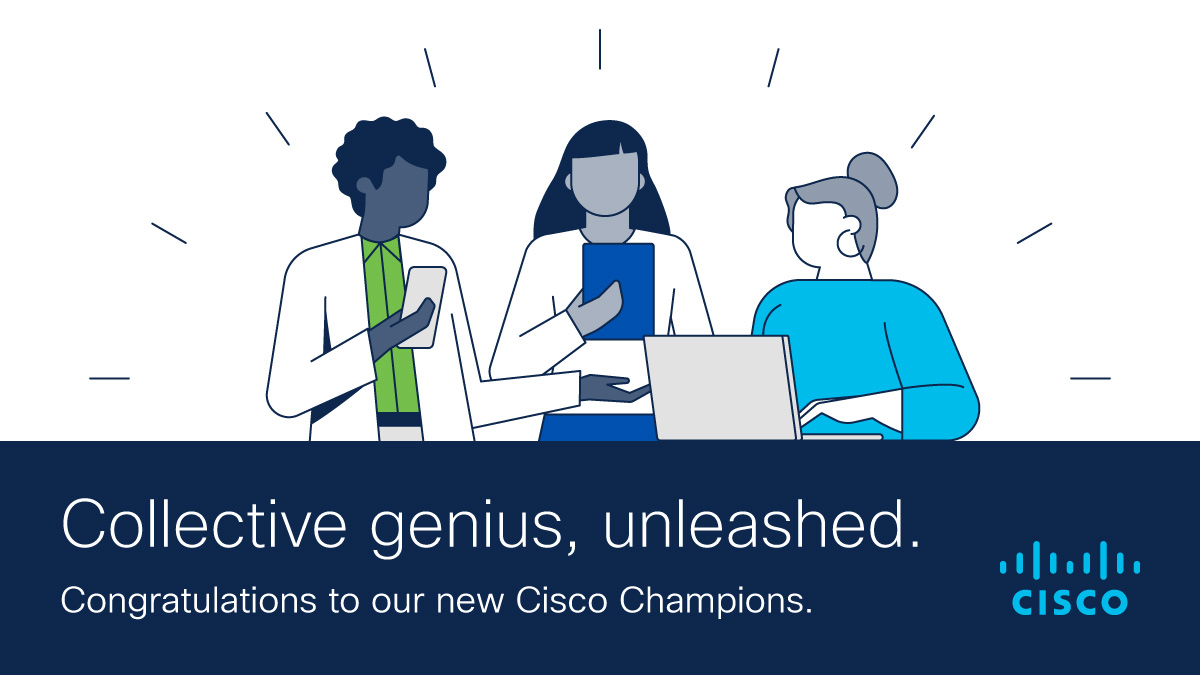 *Drumroll please... 🥁*

2023 #CiscoChampions have been announced! 🏆
Congratulations to our members on this amazing achievement.