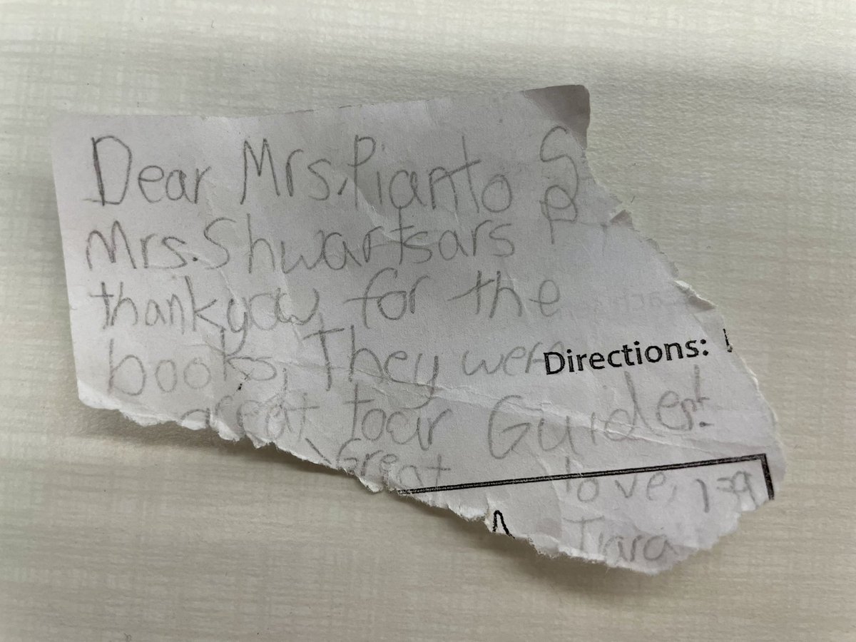 Notes that come like this are my favorite! #wbend15 <a href="/D15Schools/">Community Consolidated School District 15</a>