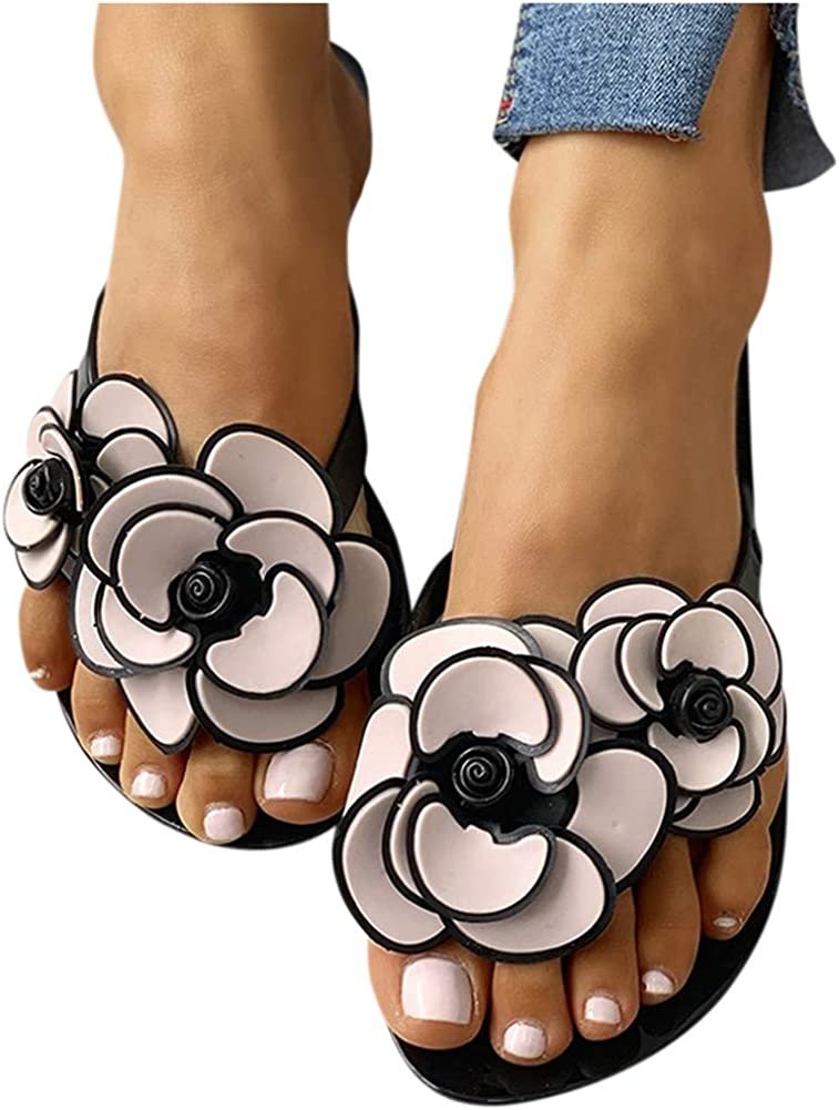 Sandals for #Women Flat, Sweet Cute #Flower #Sandals Open Toe Flip Flops #Boho #Casual Flat #Slippers #Beach #Shoes ~ amzn.to/3Gqplyj via @amazon #shoesaddict Lots of colors available. #fashion #gifts #giftsunder20