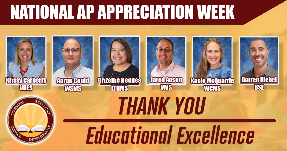We couldn't let this week come to an end without giving a shout out to our Assistant Principals. Thank you for all you do to support students and staff! #NationalAssistantPrincipalsWeek #WhyLESD #LESDExcellence