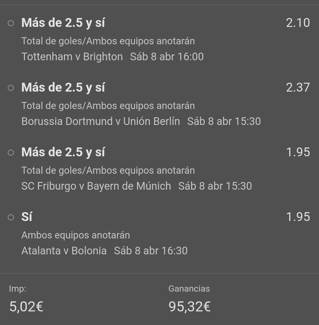 TeBuscoPicks's tweet photo. Un par de funbet para este finde 👇

⚽ @19
⚽ Yanki 💣💣💣💣

#apuestasdeportivas https://t.co/av6aiSsuRC