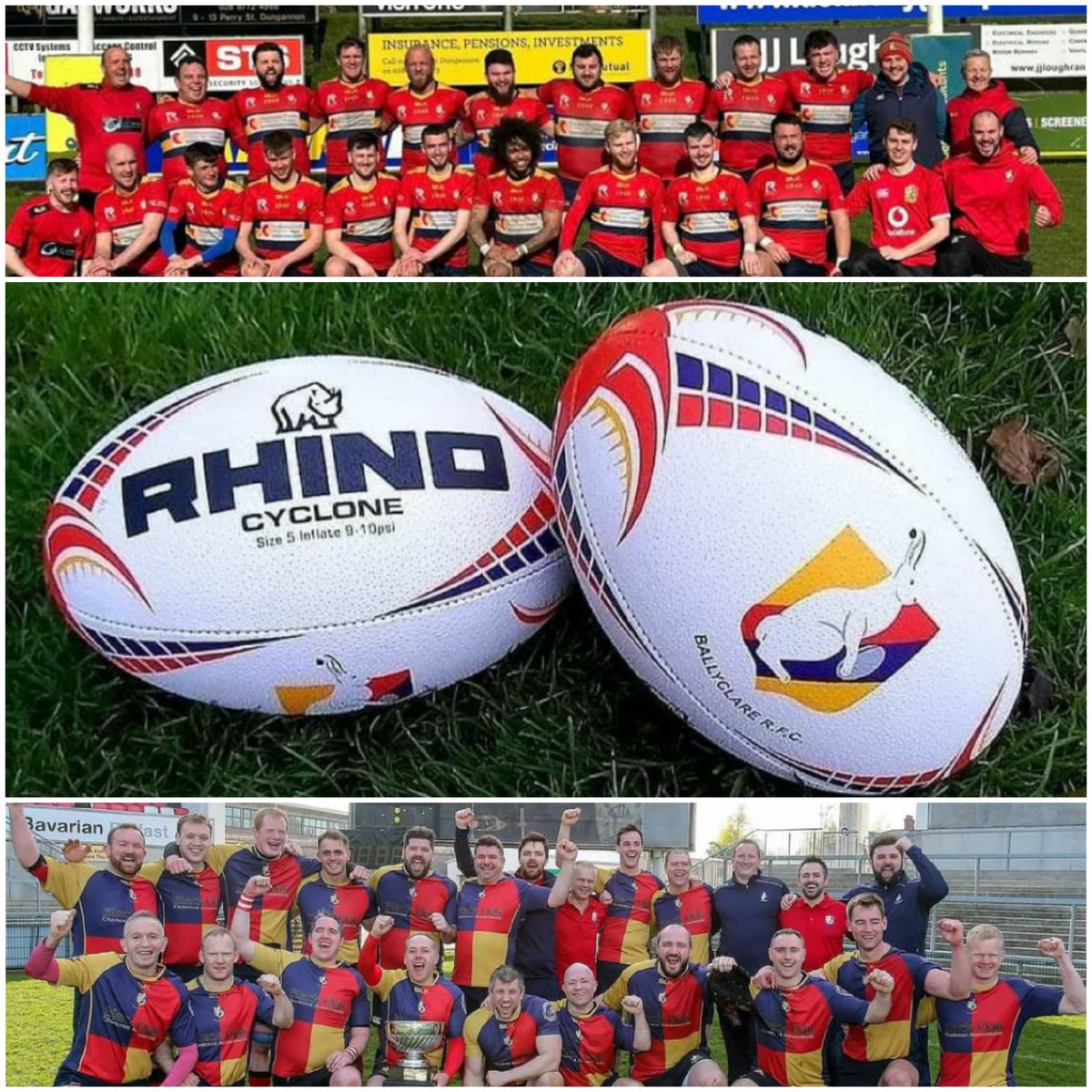 tpatrickcc's tweet photo. Best of luck to @Ballyclare_RFC 3rd and 4th xv, competing in their respective cups tomorrow, McCamley and Forster. Both finals at The Cloughan (1.30&3.30 ko's), this gives us a great opportunity to support our sporting neighbours. Be sure to be a good day #UTC #sportingcommunity https://t.co/ZcaZlRWAOi