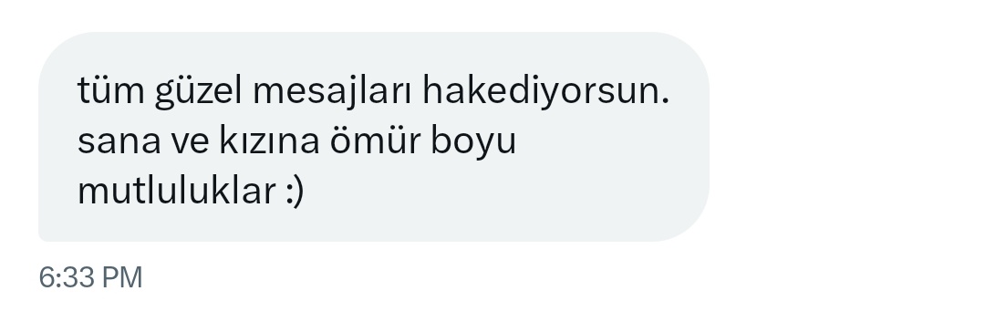 Tanımadığım insanlardan gelen bu tarz mesajlar beni aşırı mutlu ediyor :)