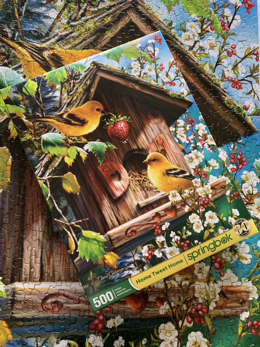 SpringbokPuzzle's tweet image. The weather is warming up and it's the perfect time to chirp about our new 500 piece jigsaw puzzle, "Home Tweet Home"!  This one perfectly encapsulates spring.
#puzzle #newpuzzle #happypuzzling
