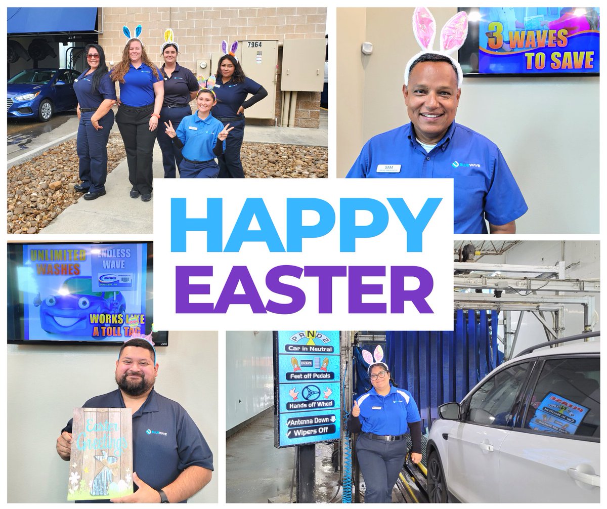 bluewaveexpress's tweet photo. Happy Easter!! 🐰🐣🐥

#easter2023 #bluewaveexpress #carwash #unlimitedwashes #localcarwash #neighborhoodcarwash #bestcarwash #texas https://t.co/UEu2ZNJQjo