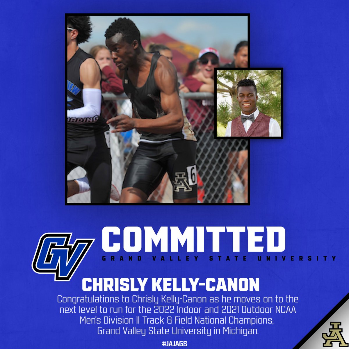 JA_Athletics's tweet photo. Join us to Celebrate Chrisly on Tuesday, April 11th @ 10:30am in the JA Auditorium for National Letter of Intent Day.  #NLI. @JAJAGSTrack @jajaguars @GVSUXCTF @bocopreps https://t.co/ko4HN1sEl8