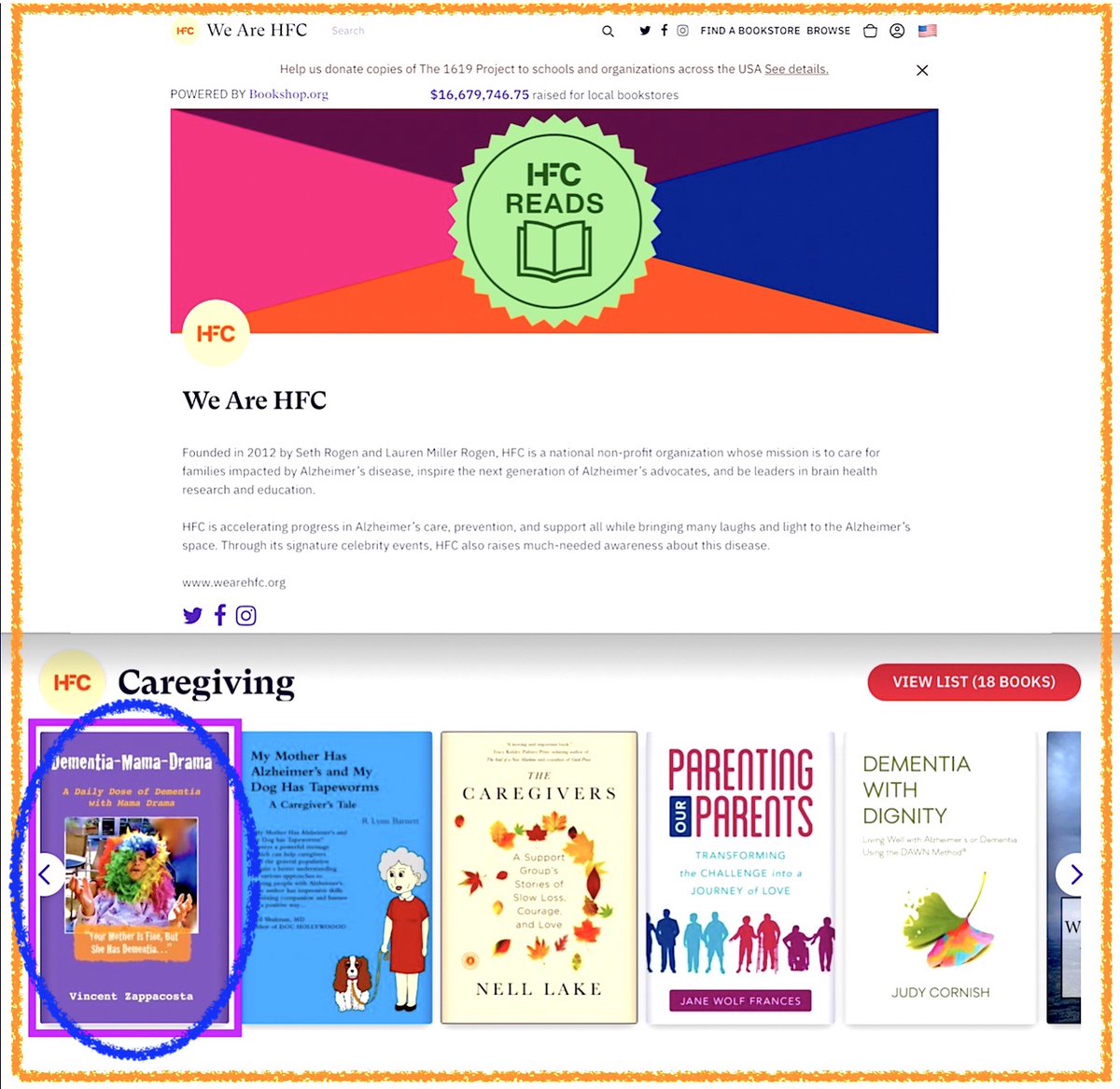 DementiaMama's tweet photo. @WeAreHFC @wasuzuki Yeah!!! And grateful that #DementiaMamaDrama is also a part of the #HFCReads library 🙏🏼 #EndAlz #Humor #Music #Caregiving 📖 @AlzAuthors https://t.co/VPUE128nZN