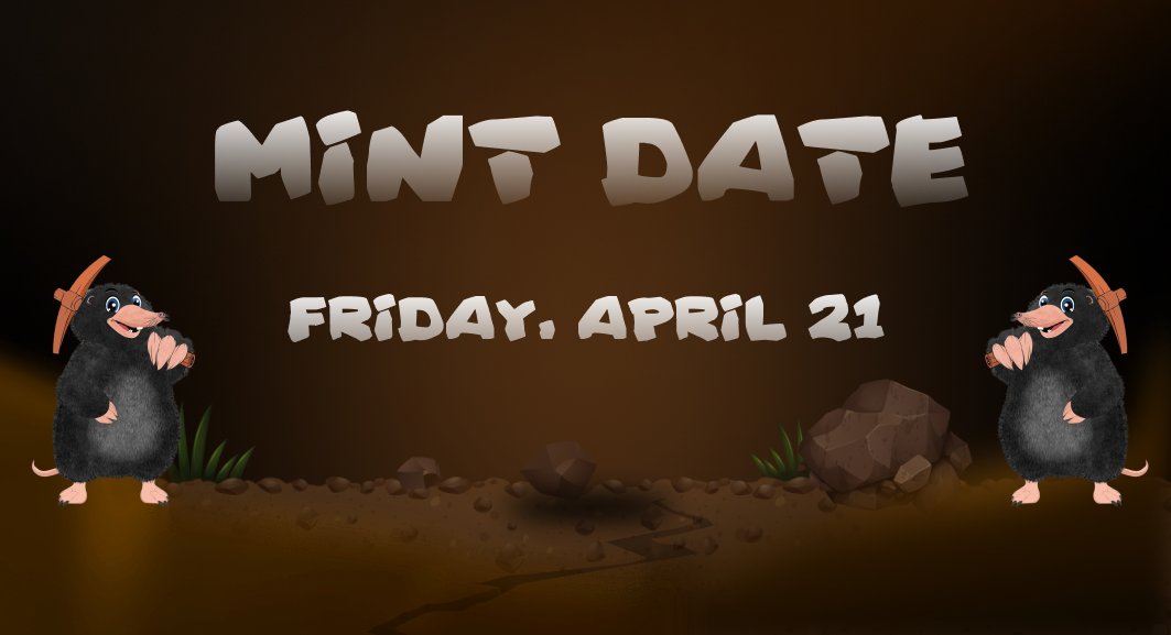 Our mint goes live in TWO WEEKS 🐿️

You will be able to mint directly on our website
👉 mightymoles.co