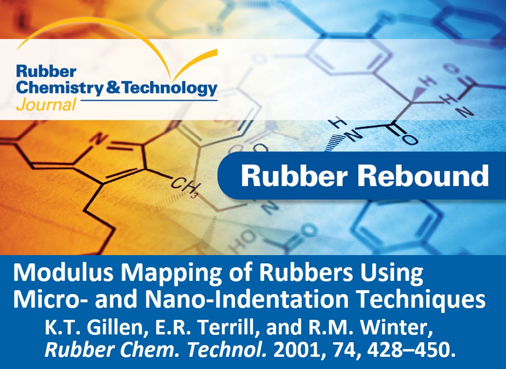 Rubber Chemistry & Technology Journal (@rubberchemtech) on Twitter photo We bounce to 2001 for this #RubberRebound paper by Gillen, Terrill, and Winter on modulus mapping of rubbers using micro- and nano-indentation techniques. Open access for one week so you can take a look
meridian.allenpress.com/rct/article/74…
<a href="/RubberDivision/">Rubber Division, ACS</a> We bounce to 2001 for this #RubberRebound paper by Gillen, Terrill, and Winter on modulus mapping of rubbers using micro- and nano-indentation techniques. Open access for one week so you can take a look
meridian.allenpress.com/rct/article/74…
<a href="/RubberDivision/">Rubber Division, ACS</a>