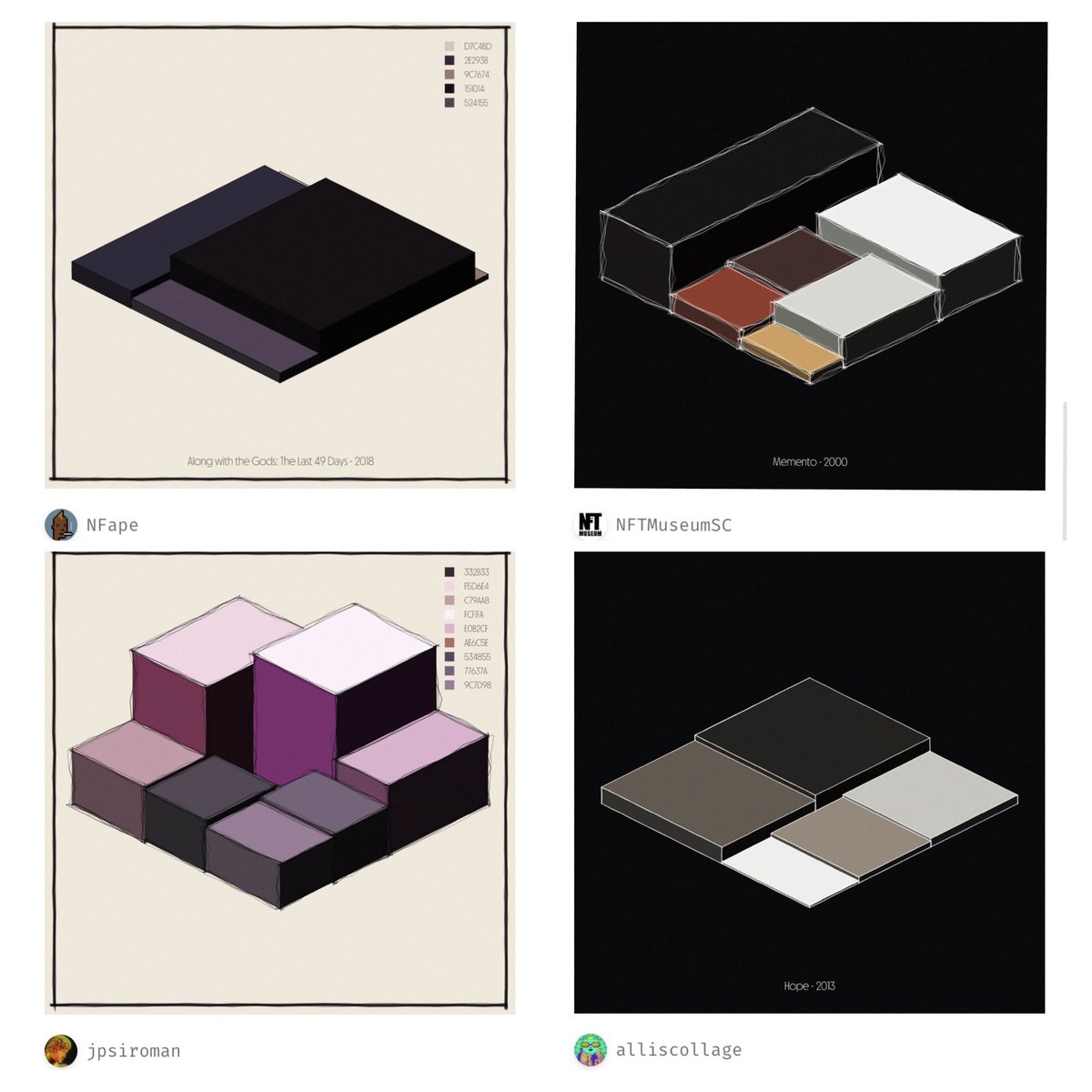 GN! First 4 movie posters found their owners. Thanks a lot for your support! 🙏
<a href="/alliscollage/">Allis Collage</a>
<a href="/jpsiroman/">jpsiroman</a>
<a href="/NFTMuseumSC/">NFT Museum of Newberry, SC</a>
NFape