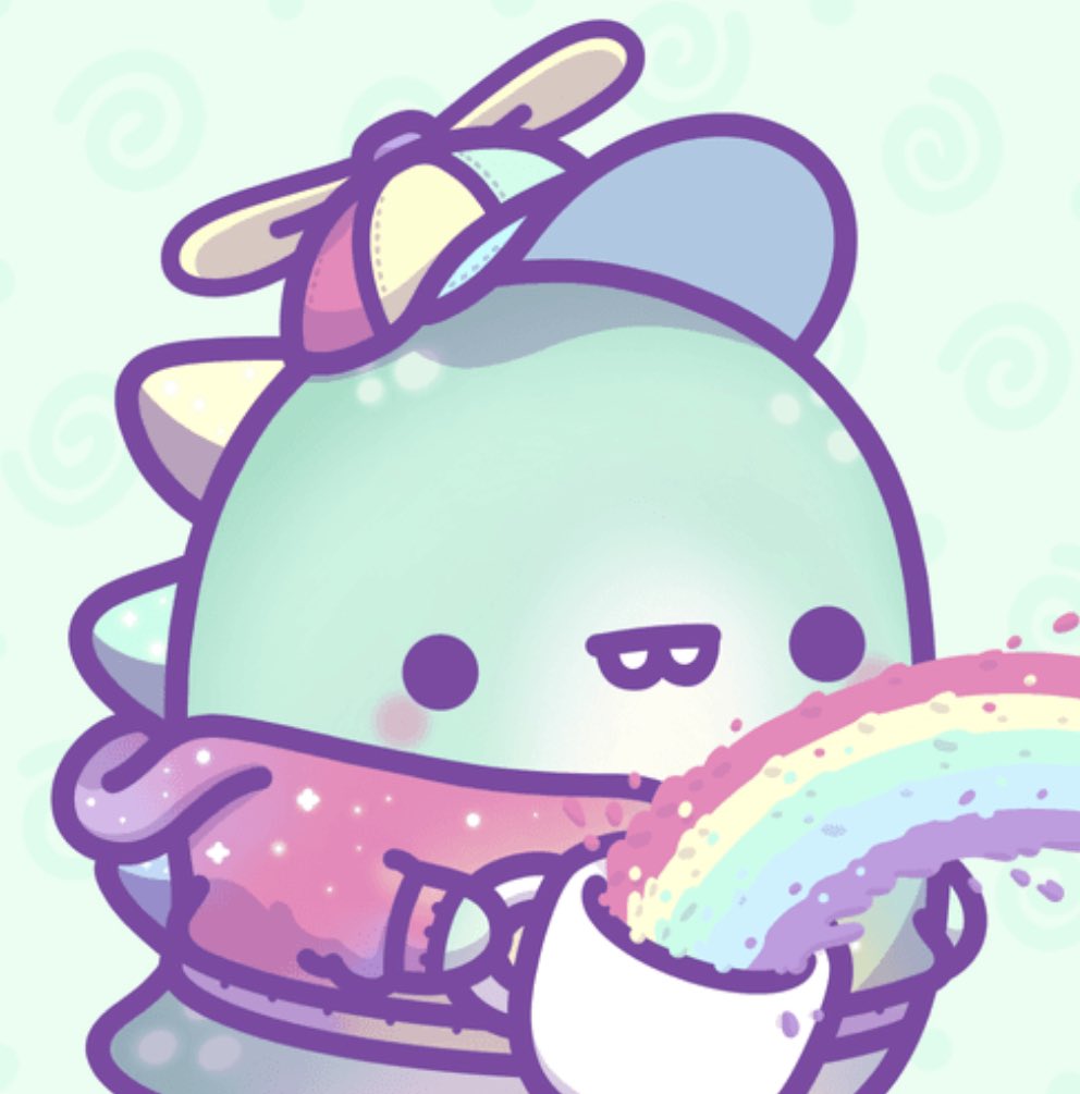 (α) lori | gigglebangs (@giggiebangs) on Twitter photo the best part is i snagged junior on secondary with the matching rainbow cup trait. only 7 in the collection! serendipity! i told you <a href="/gmcafeNFT/">Good Morning Café 🐮☕️</a> it would be mine! the best part is i snagged junior on secondary with the matching rainbow cup trait. only 7 in the collection! serendipity! i told you <a href="/gmcafeNFT/">Good Morning Café 🐮☕️</a> it would be mine!