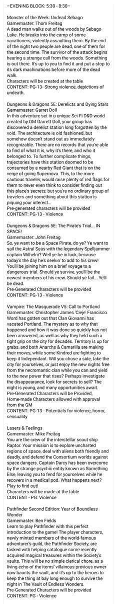 Megan's Saving Throw's April 22nd event in South Portland, Maine is open to register!

We've got 16 game slots waiting for players! Tickets are 20 dollars and all proceeds go to @nebulous_lalo as they battle Stage 4 Hodgkin's Lymphoma!

Register here!

eventbrite.com/e/megans-savin…