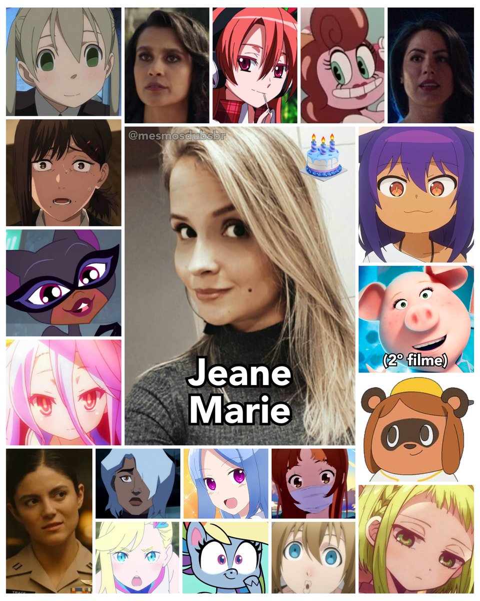 mesmosdubsbr's tweet photo. Talentosa ao extremo, que deu voz excelentemente a personagens como Maka Albarn e Baronesa Bombom, hoje desejamos um felizíssimo aniversário para a sensacional dubladora Jeane Marie! Parabéns, lenda! 🥳🎉🎂 https://t.co/uvvP5foNnr