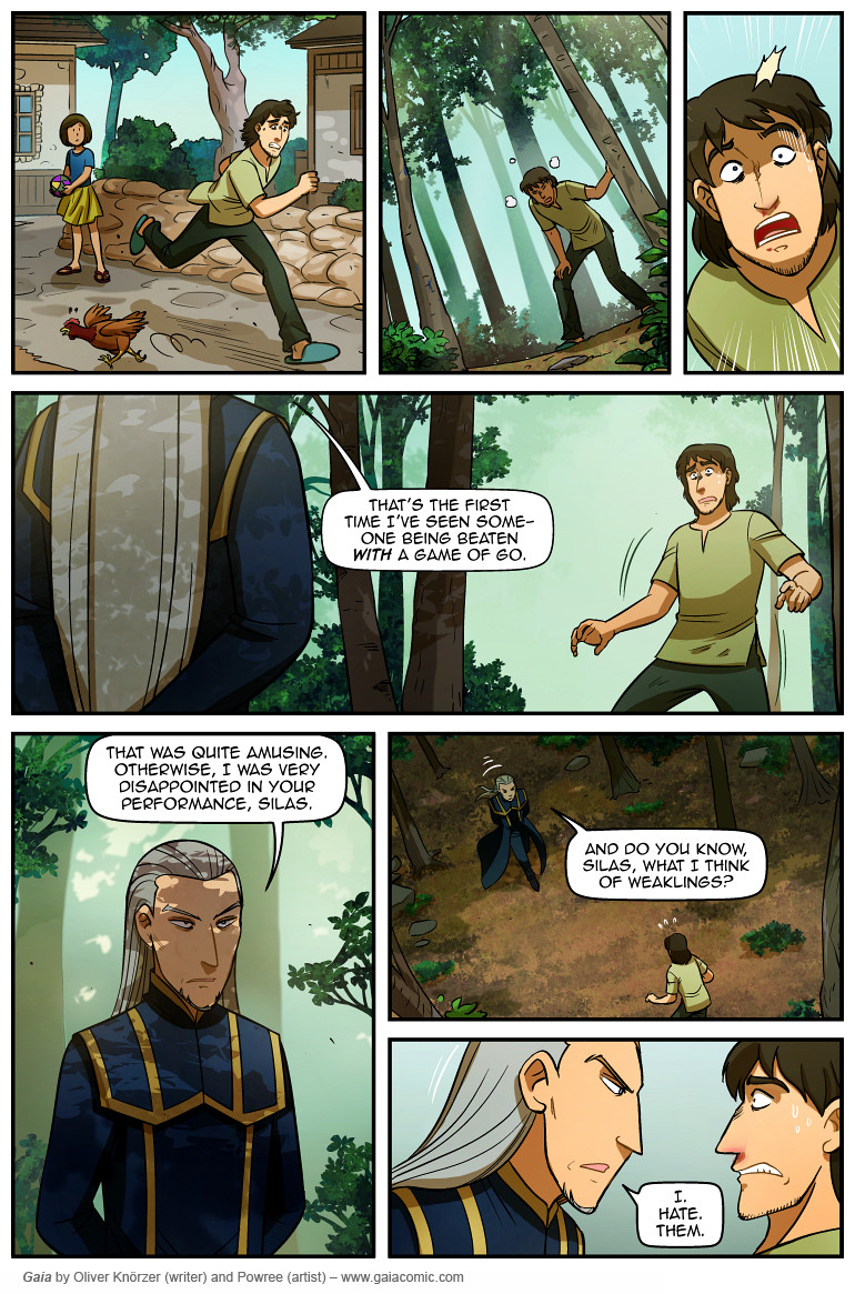 The latest page of our fantasy comic Gaia. A new page is posted every day. #fantasy #comics #fantasycomics #graphicnovels #sciencefantasy #adventurecomic