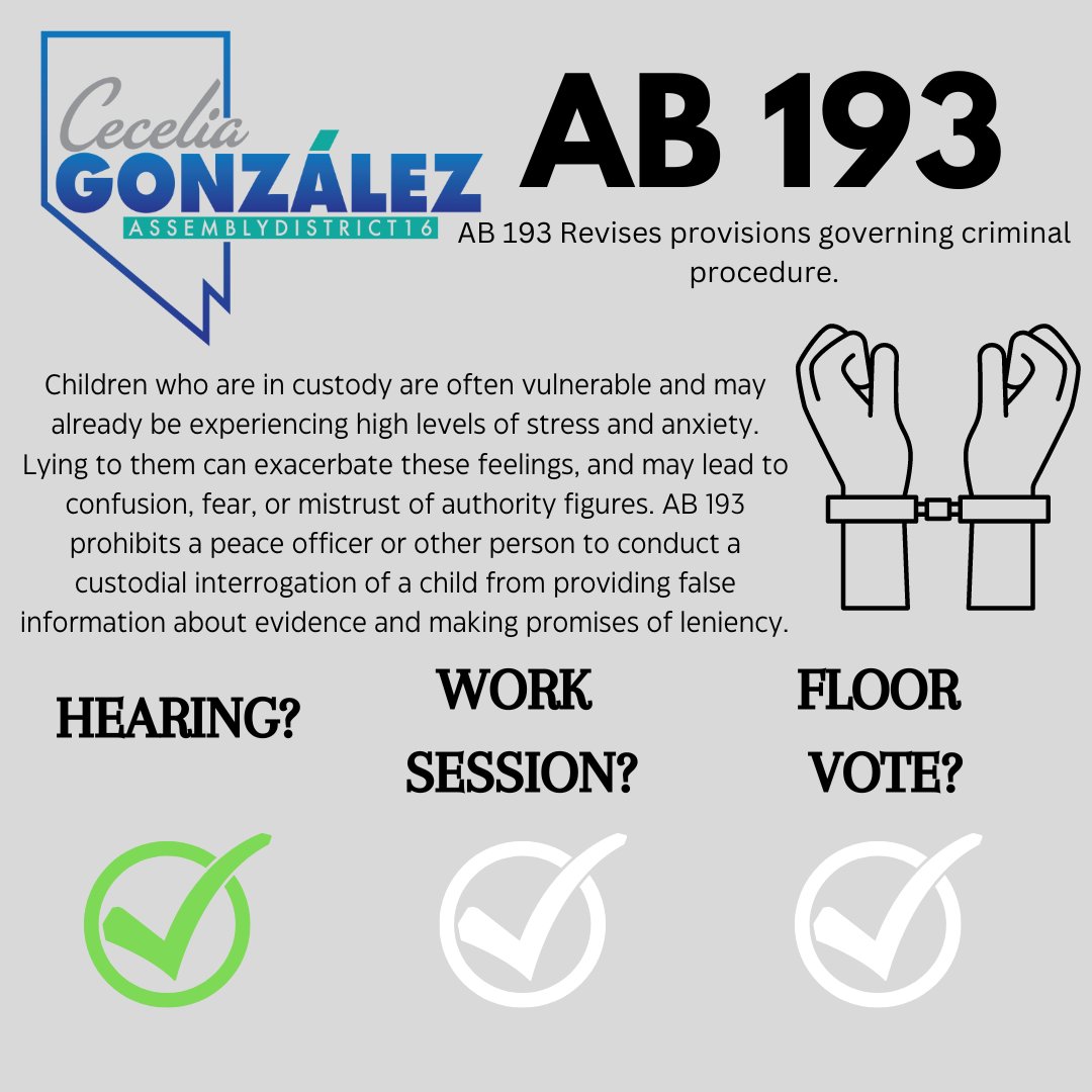 CeceliaGNV's tweet photo. AB 193 was heard in Judiciary on 3/1 and is waiting a committee vote. https://t.co/4zA9B7V5LM