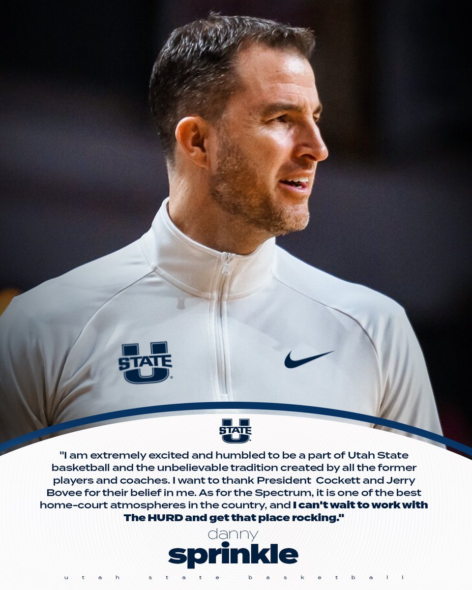 USUBasketball's tweet photo. Got our guy!

Ready to get to work.

#AggiesAllTheWay https://t.co/FgySNofXZg