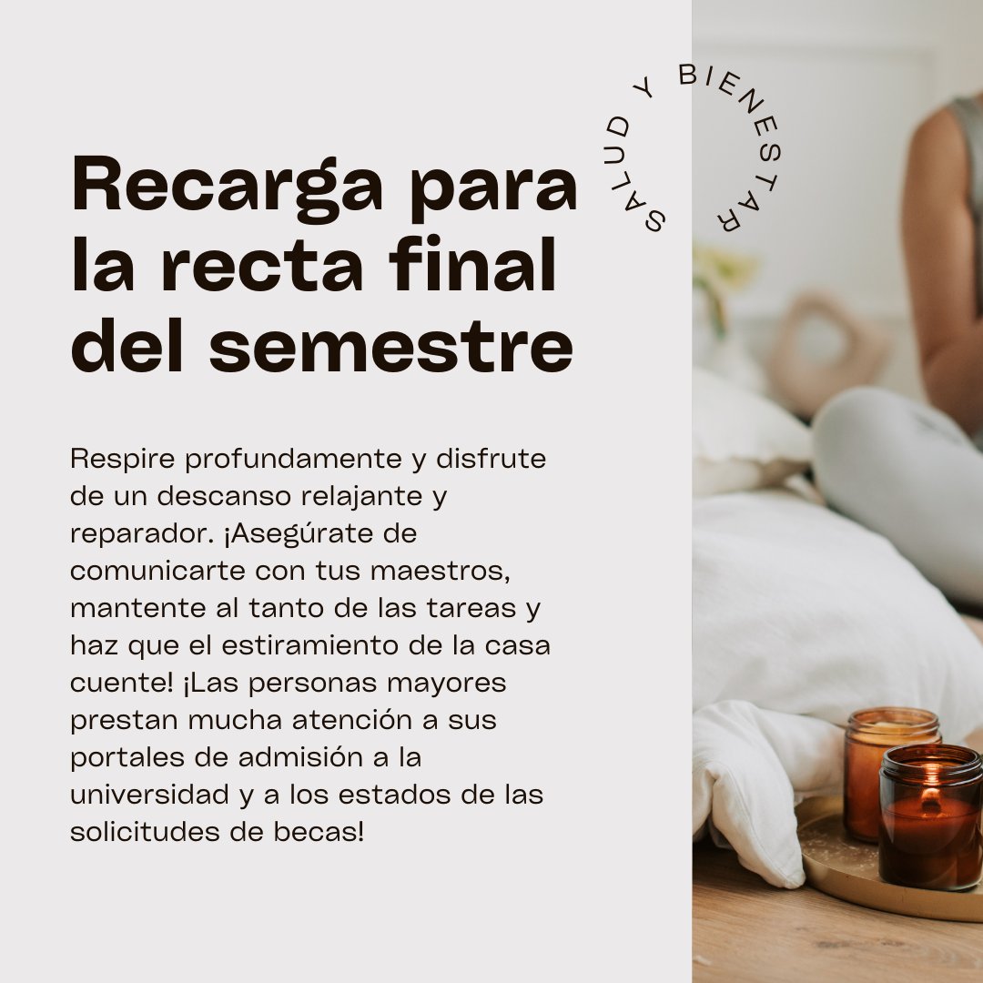 Have a wonderful break and get ready to finish the semester off strong! #wellness #springbreak #yougotthis Creator: Riley Geraghty
-
¡Que tengas un descanso maravilloso y prepárate para terminar el semestre fuerte! #wellness #springbreak #yougotthis Creado por: Riley Geraghty