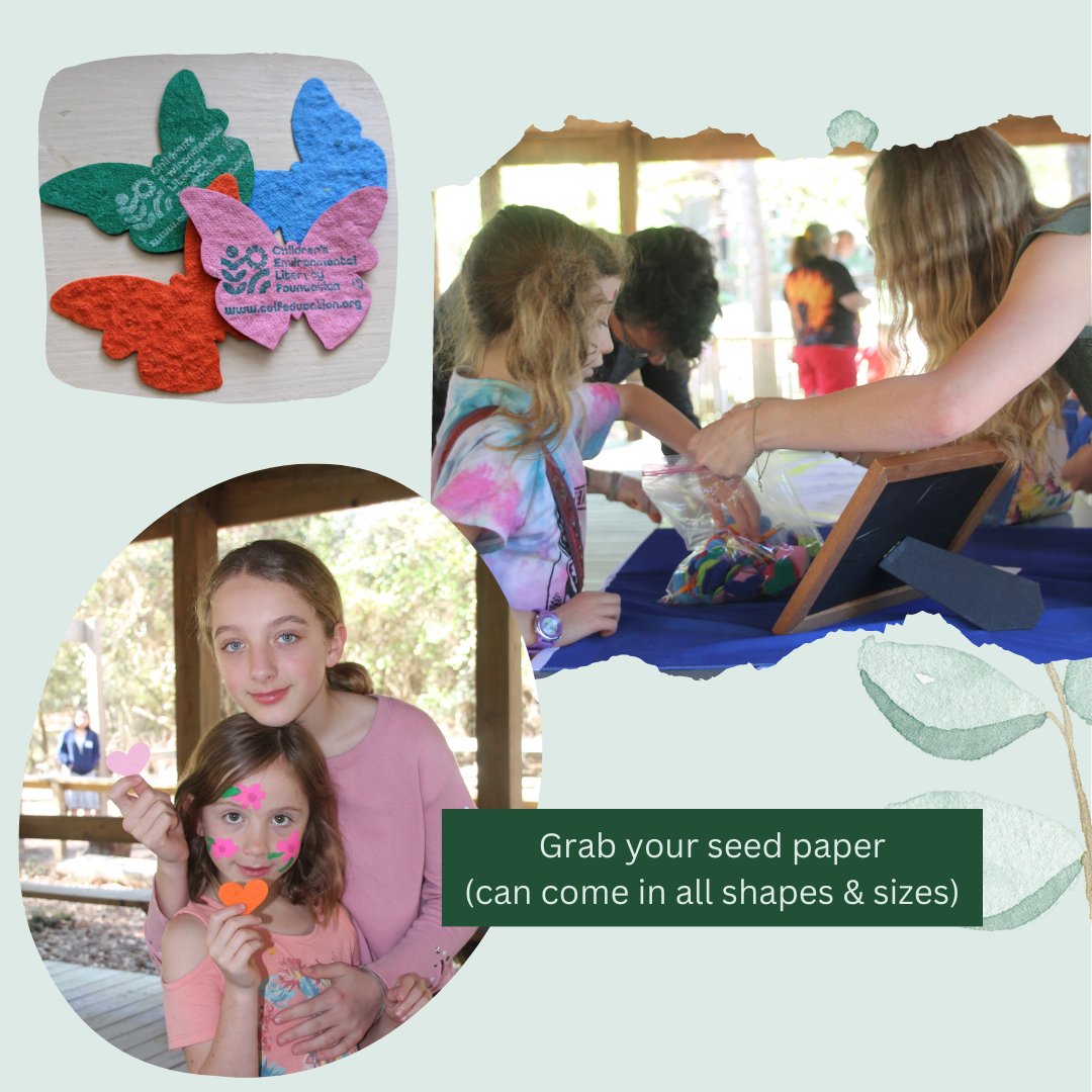 CELFeducation's tweet image. Looking to do a fun activity for spring? Try this Growing Your Goals activity using seed paper. On the seed paper, write down a goal you want to achieve, plant your seed paper, water it, &amp;amp; watch your plant grow! #civicscience, #environmentaleducation