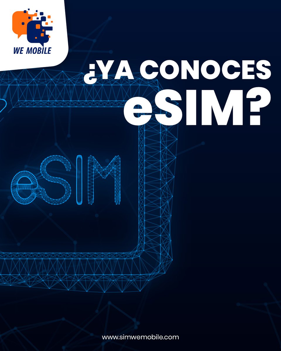 WeMobileMX's tweet photo. Con eSIM puedes tener 1 o más líneas conectadas en el mismo dispositivo y podrás cambiar entre una y otra directamente desde tu teléfono.

Puedes adquirir ya tu eSIM con nosotros, contáctanos para más
información.

#wemobile #esim #simwemobile #ahorro https://t.co/wXwyi6dNUx