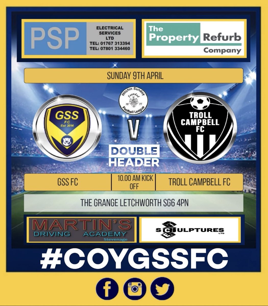 fc_gss's tweet image. We are back at home this weekend with a double header 🔵🟡🔵🟡

#COYGSSFC