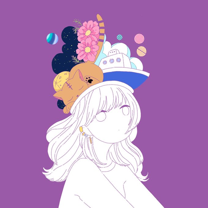 「cat on head jewelry」 illustration images(Latest)