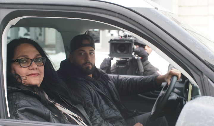 MoeSarg11's tweet image. Behind the Scenes of my Show Repossessed. Can yall guess which episode this is from? 
@MarikaGaGa
 #REPOSSESSED  also the guy next to me in pic 1 is my Director Sebastian. One of the coolest and funnest Humans to work with.