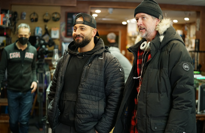 MoeSarg11's tweet image. Behind the Scenes of my Show Repossessed. Can yall guess which episode this is from? 
@MarikaGaGa
 #REPOSSESSED  also the guy next to me in pic 1 is my Director Sebastian. One of the coolest and funnest Humans to work with.