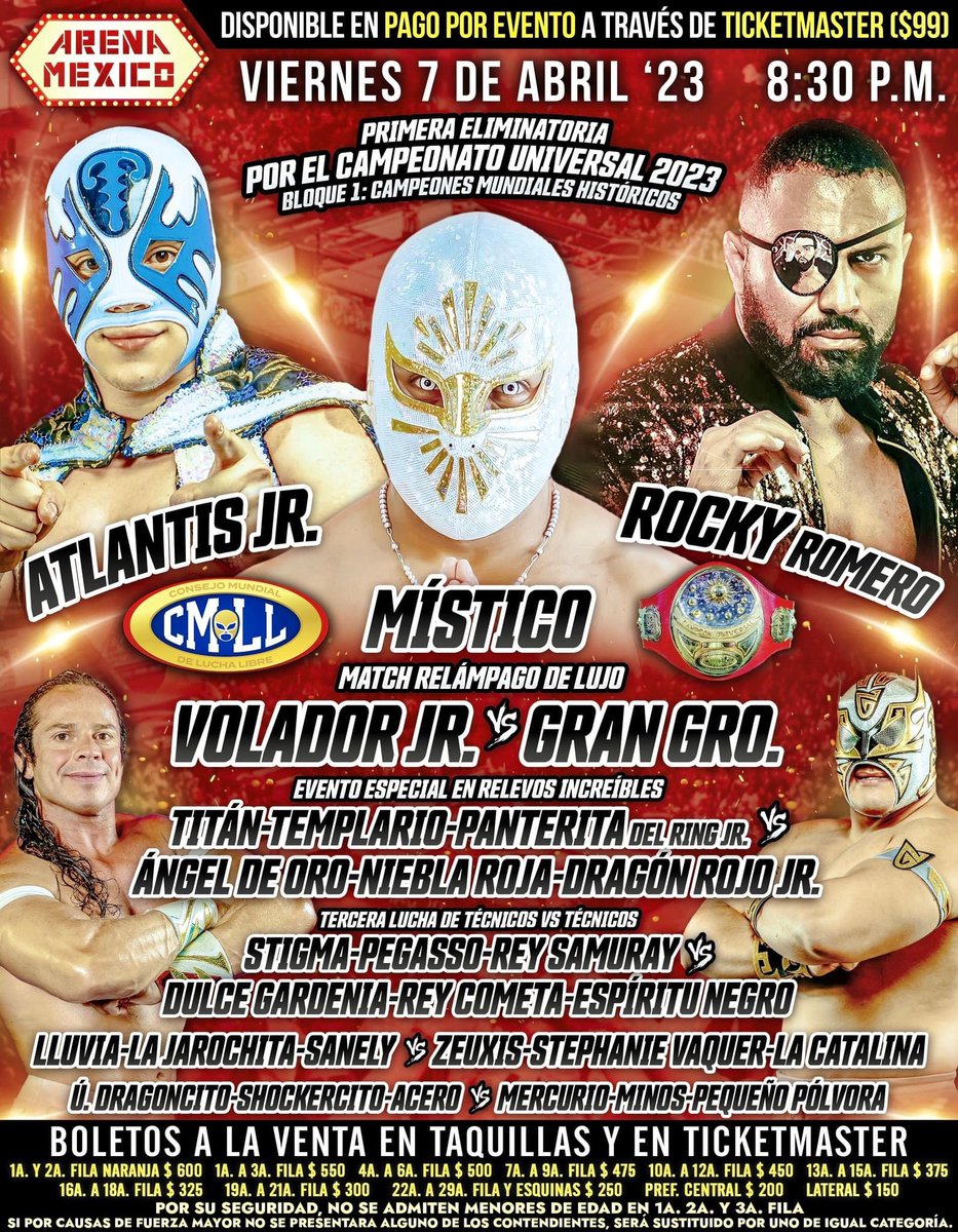 Amig@s hoy los veo en la arena México…vengan apoyar a las Amazonas 💪🏻 #CampeonaNacionalDeParejas #campeonauniversal #chicasindomables #lapequeñatentacion #LluviaCmll #CMLL #omegateam #Amazonas #ViernesEspectacular @CMLL_OFICIAL