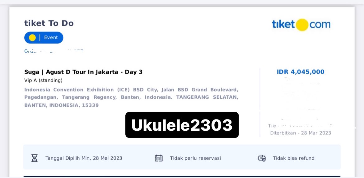 ukulele2303's tweet photo. WTS VIP Suga Jakarta gensales (6jt/tix)

VIP A - qn 10** (D2) - 2tix 
VIP B - qn 12** (D3) - 2tix

✅Trusted! No Scam!
✅COD or vidcall
✅fullpay only ya
✅bisa spaylater/cc
✅for serious buyer🙏🏻

#AgustD_SUGA_jakarta #AgustD_SUGA_Tour #SUGA_AgustD_Jakarta https://t.co/5qAmdM81AK
