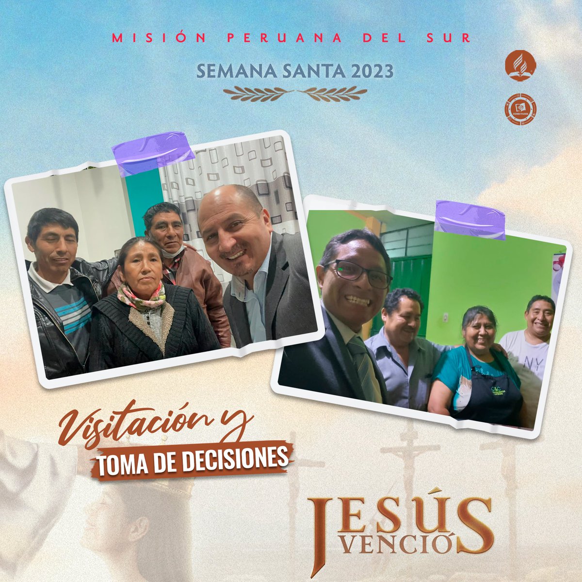 #Visitación #MPS en #SemanaSanta.
Muchas personas son visitadas en sus hogares para recibir un mensaje especial de salvación y con ello también toman la decisión de entregar sus vidas a Cristo, porque #JesúsVenció. <a href="/EnzoChavez/">Enzo Chávez</a>