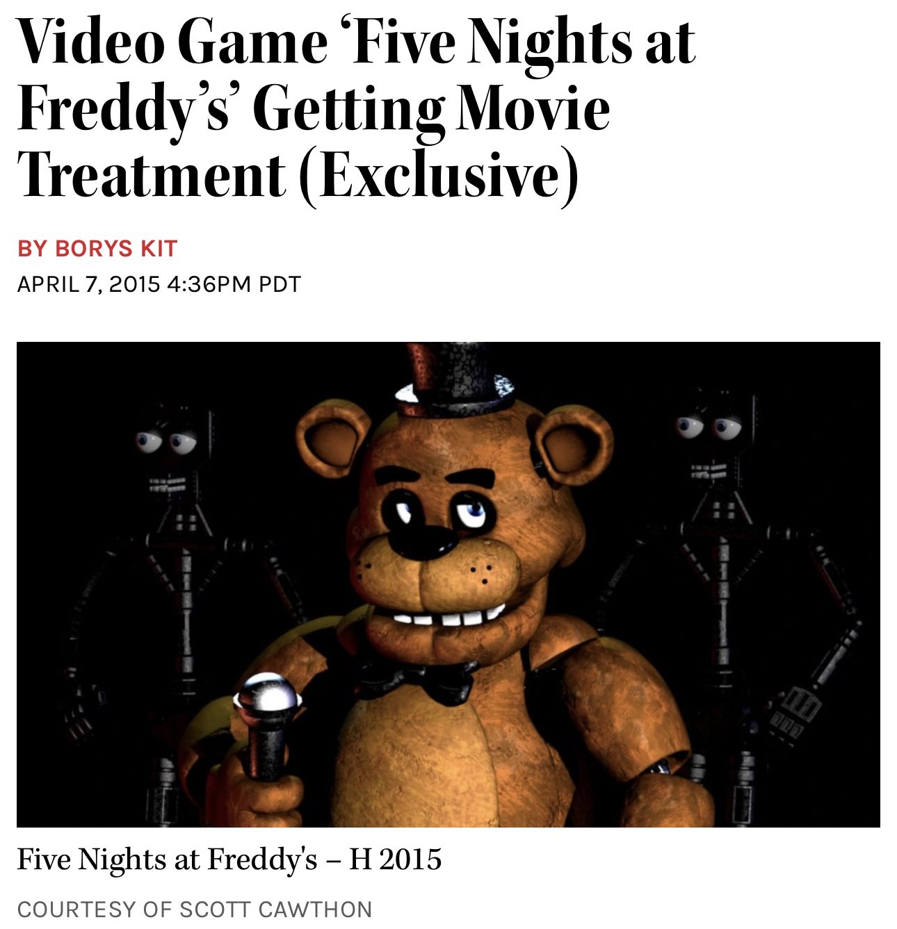 FNAF MOVIE START ANNOUNCED! 