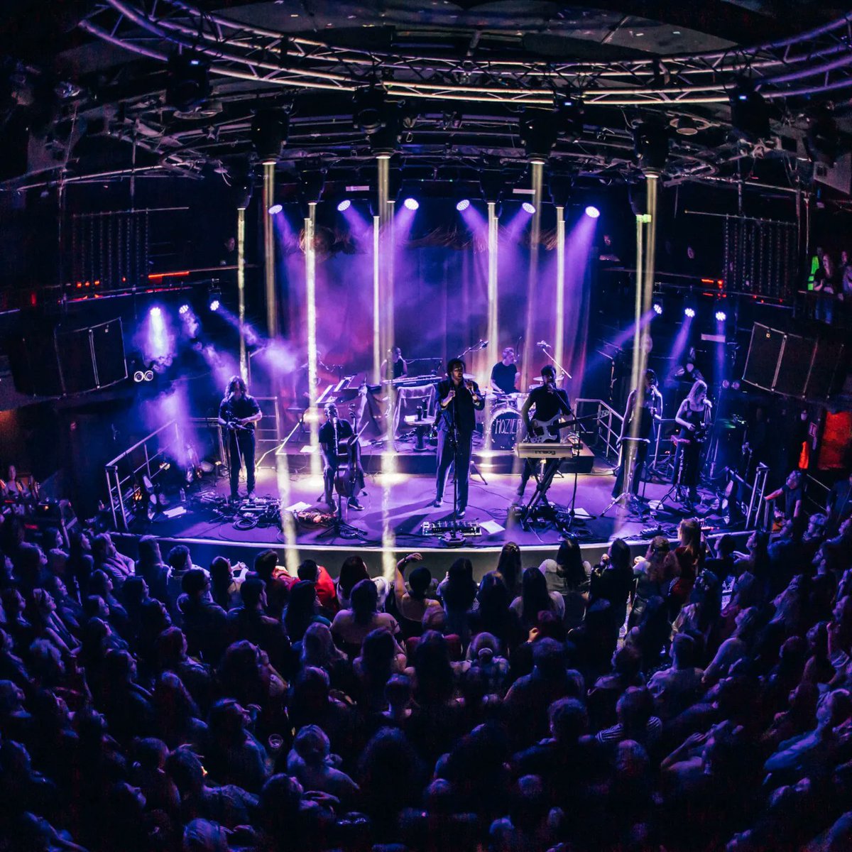 Hozier's tweet photo. Had a lot of fun last night, Dublin. Thank you to everyone who showed up and made that first rehearsal show a special one. 

📸 @ruthlessimagery https://t.co/MiaOMo3ZN9