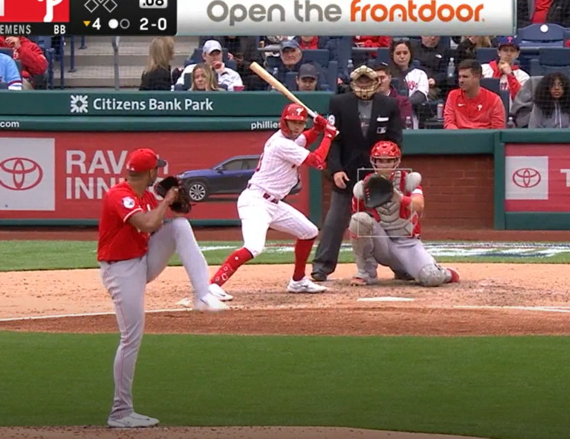 taylordonaghy's tweet photo. On a scale of JT to Kody how aggressive is your batting stance? #Phillies https://t.co/8mC1Txhqas