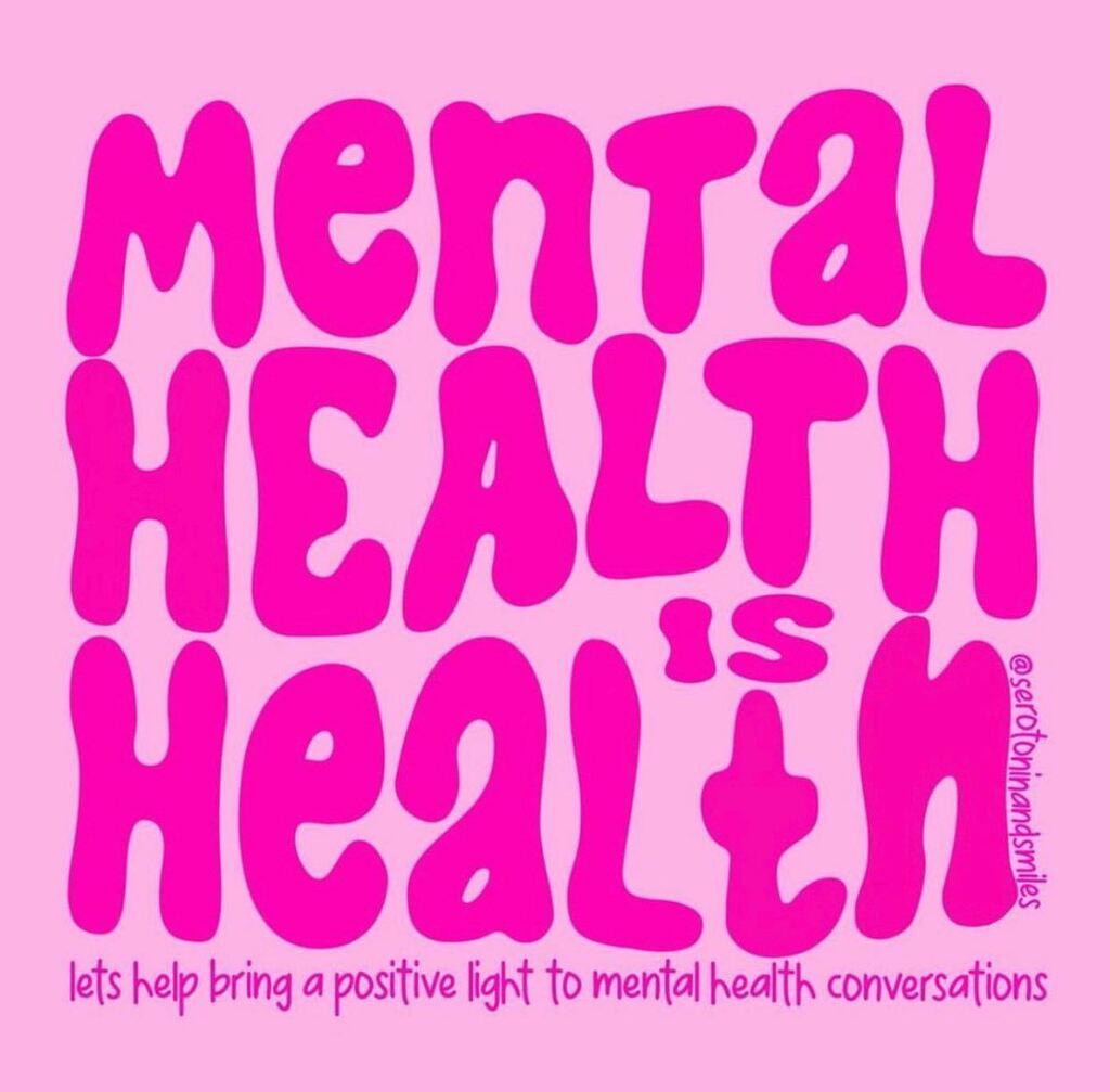 Reminder for #WorldHealthDay 💖 Mental health IS health! 

🎨: @serotoninandsmiles 

Image description: pink lettering on pink background, saying ‘Mental health is health. Let’s bring a positive light to mental health conversations.’

#worldhealthday20… instagr.am/p/Cqv2ebDLm3j/