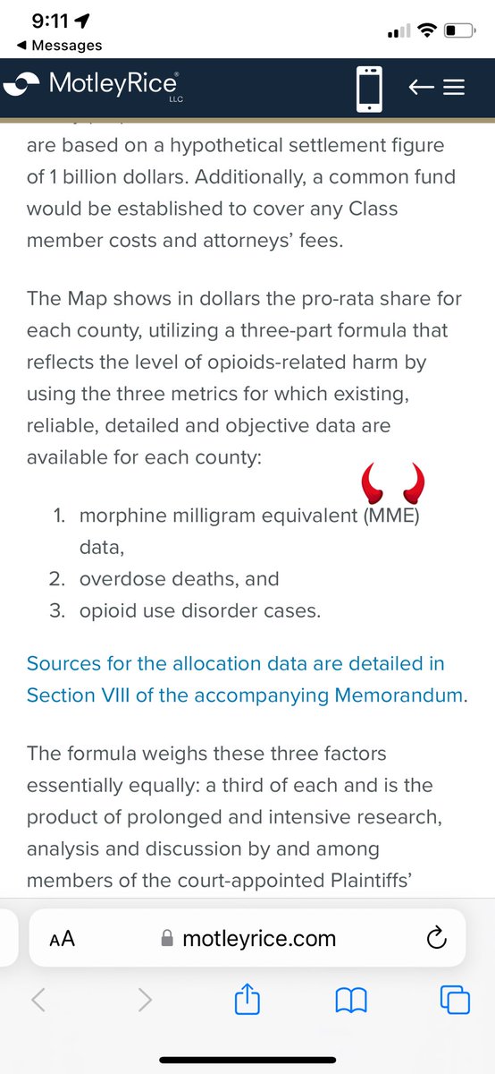 @jmkillingnyc Also, notice how important MMEs are afa being one of the three metrics used to establish the #OpioidLitigation payout. Now it’s glaringly obvious why #PROP, #NAAG, #HHS, #CDCInjuryPrevention, & #JHSPH guarded the 2016 CDC guideline.