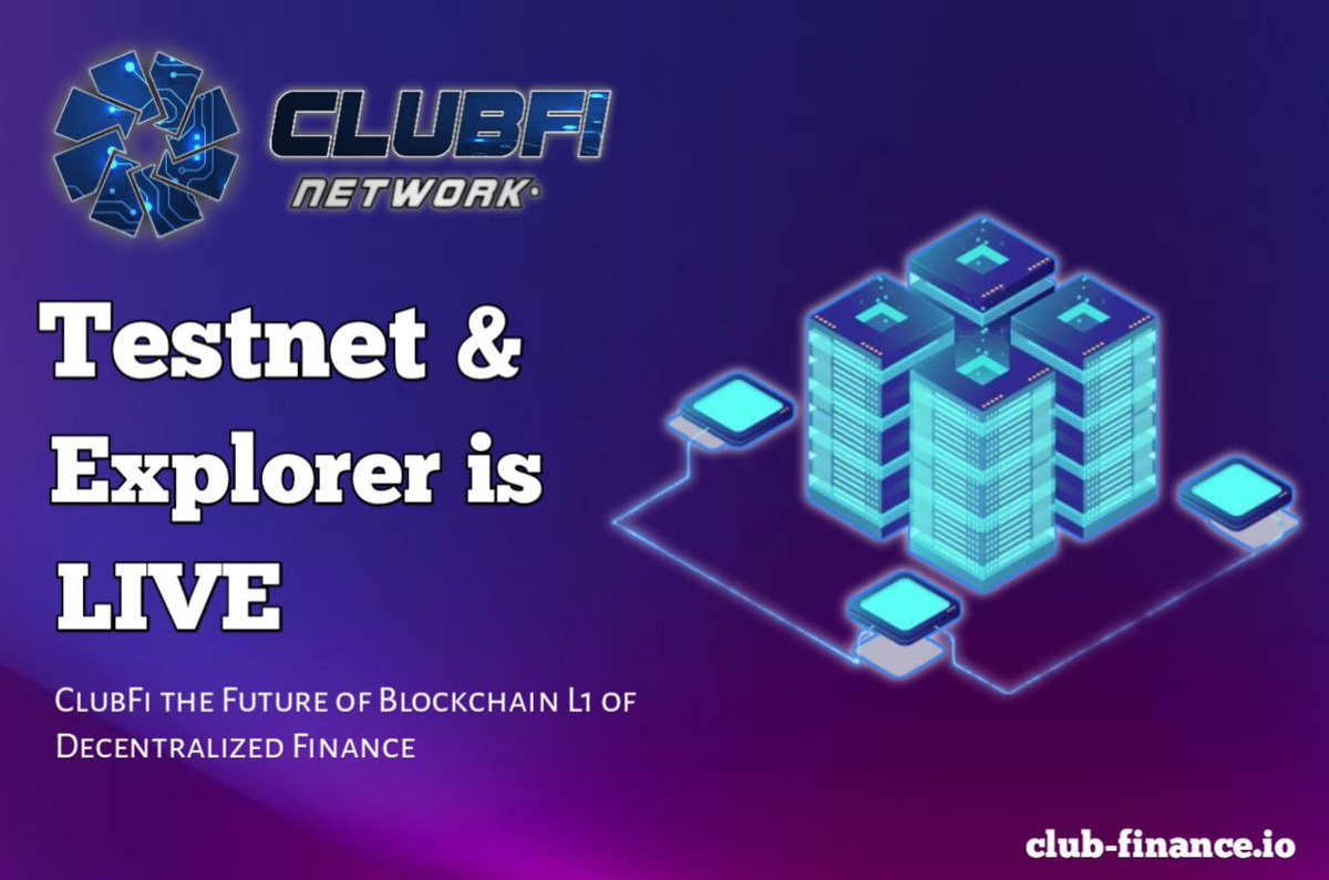 ClubFinance_bsc's tweet photo. Hello Everyone
I am thrilled to announce that our blockchain project,ClubFi Testnet, is currently under development and progressing well. We are working tirelessly to create a robust and secure blockchain platform that will transform the way we think about finance and investment. https://t.co/tuAk0FnYuH