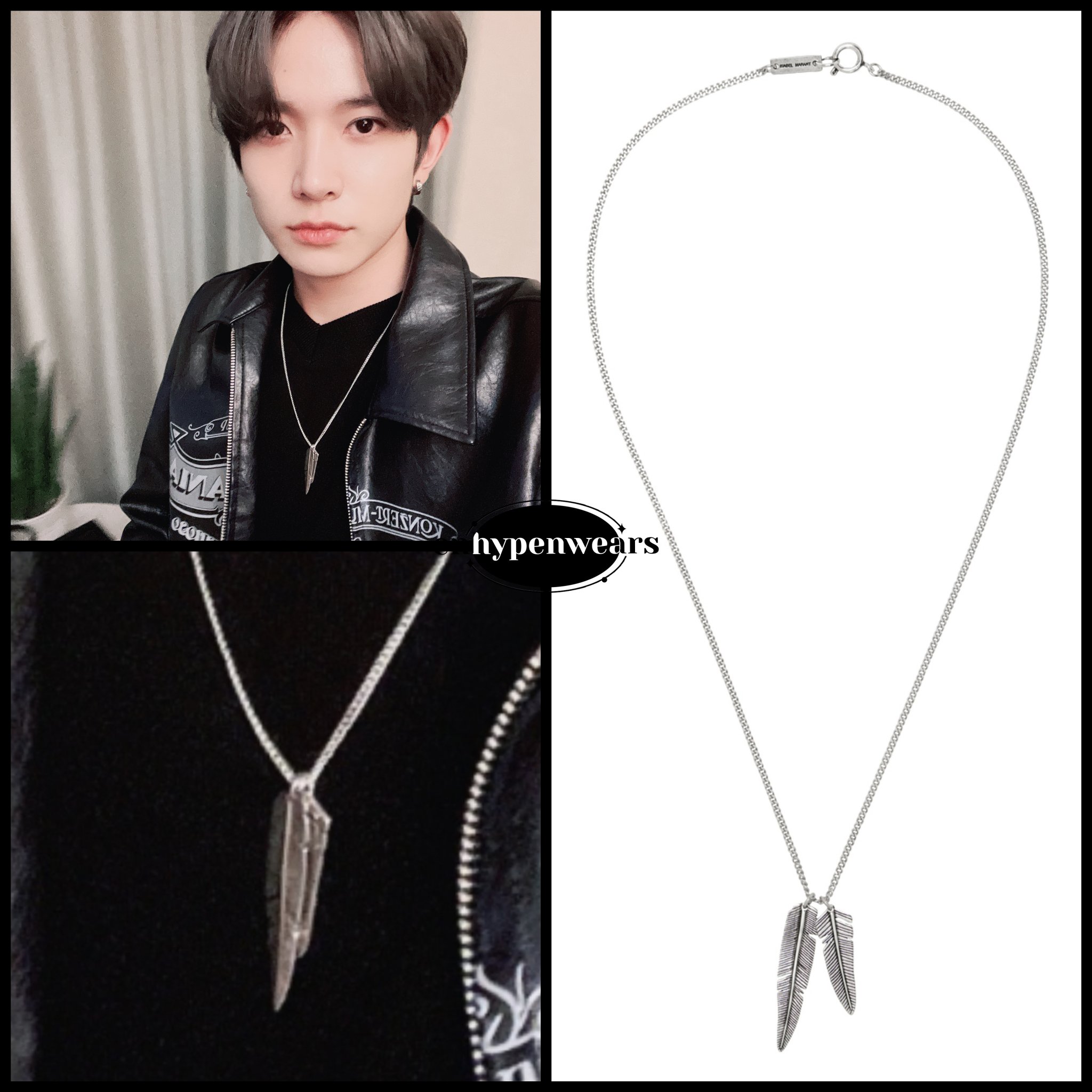 【HEYHORANG】Balan Silver Material Necklace〜ENHYPEN 着用 HEYHORANG】Balan Silver Material Necklace〜ENHYPEN 着用