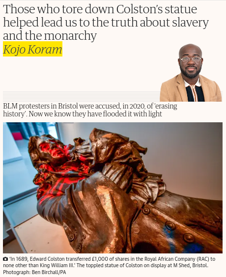 nomoremonarchs's tweet photo. "a cosy personal connection between the ruling kings & queens..&..slave-trading.. companies"
Eg
James II - governor, Royal African Company
George II - shareholder, South Sea Company (sent enslaved Africans to Spanish colonies)
#RacistRoyalFamily #CostOfTheCrown #BloodRoyals https://t.co/z8edEikbPp