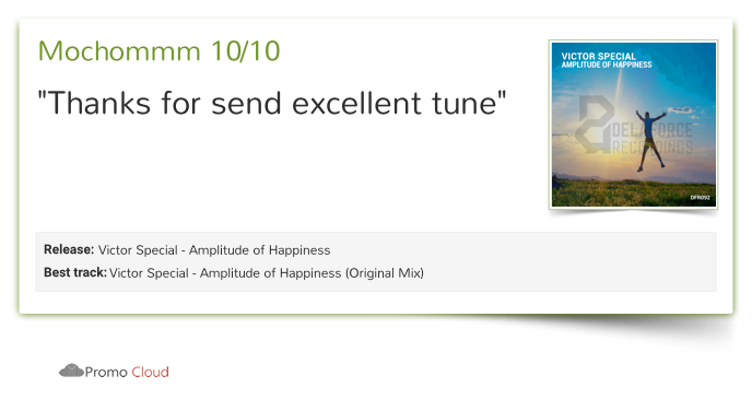 DanDelaforce's tweet photo. Mochommm reviewed Victor Special - Amplitude of Happiness. 10/10 https://t.co/HTNQbujE8y