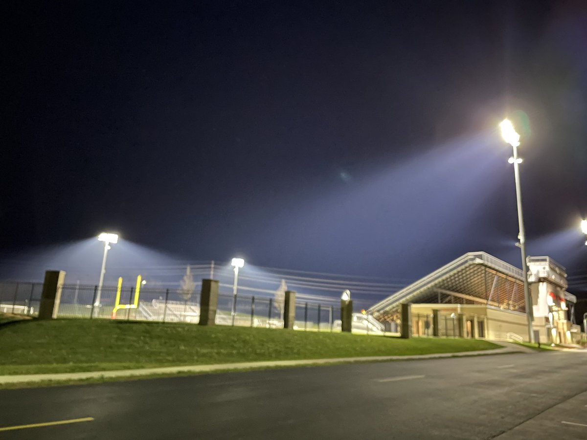 Lights on at Cardinal Stadium in Clark County in loving memory of Andrew Dodson. #80