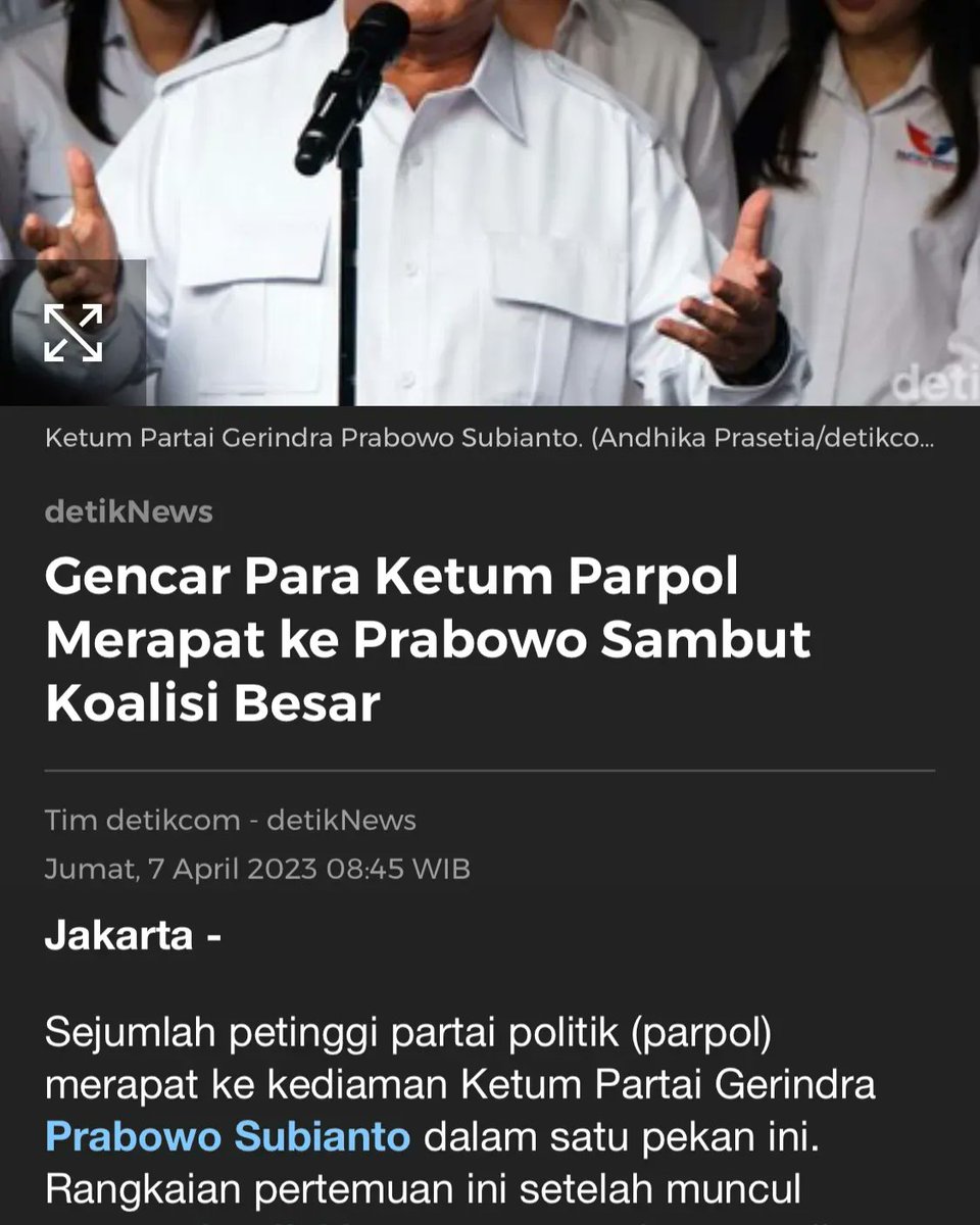 prabow08's tweet photo. Koalisi Besar untuk Indonesia yang lebih baik #prabowo

https://t.co/j2kAfGyExw https://t.co/RvxUiYPuF4