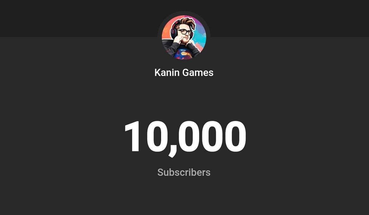 KaninGames's tweet photo. 10,000 subs on YouTube!!! 🎉

What an insane last few months!

My goal was to hit 10k before my 1 year anniversary in July, but thanks to countless friends, the Kanin Community, the Kanin team, my beautiful wife, and of course the grace of God, we hit it way before hand ❤️ https://t.co/0cffx6oGMl