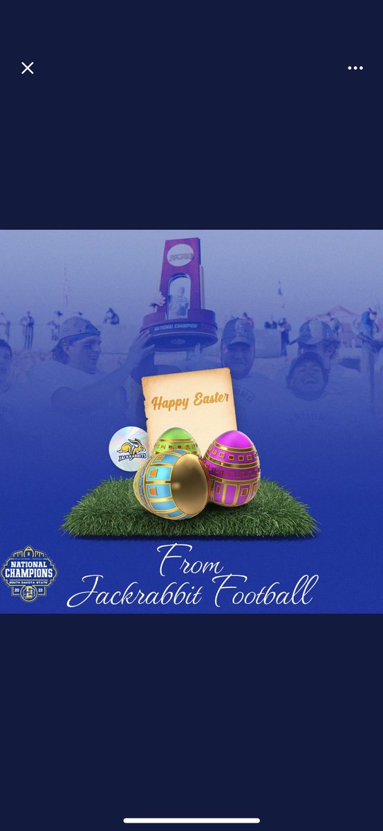 Thanks <a href="/CoachLujan/">Zach Lujan</a> for the graphic! Happy Easter! <a href="/GoJacksFB/">SDSU Football</a>