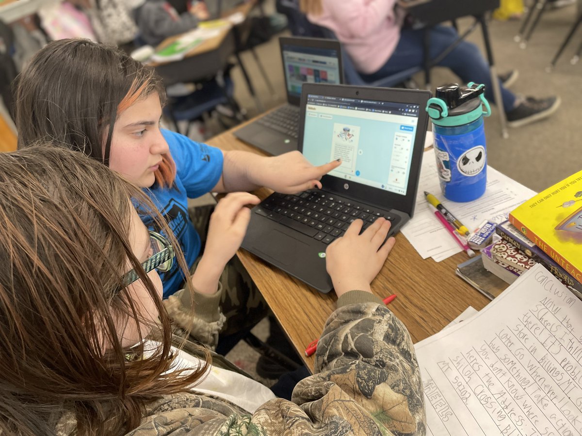 TraciPiltz's tweet image. Loved watching these 5th graders publish their Favorite Place opinion writing using @WriteReaderApp. 😍 The collaboration as they helped each other edit their books to be printed &amp;amp; displayed at @BillingsLibrary 📚 was awesome! 🙌🏻 #CreativeLiteracy #UnitsofStudy