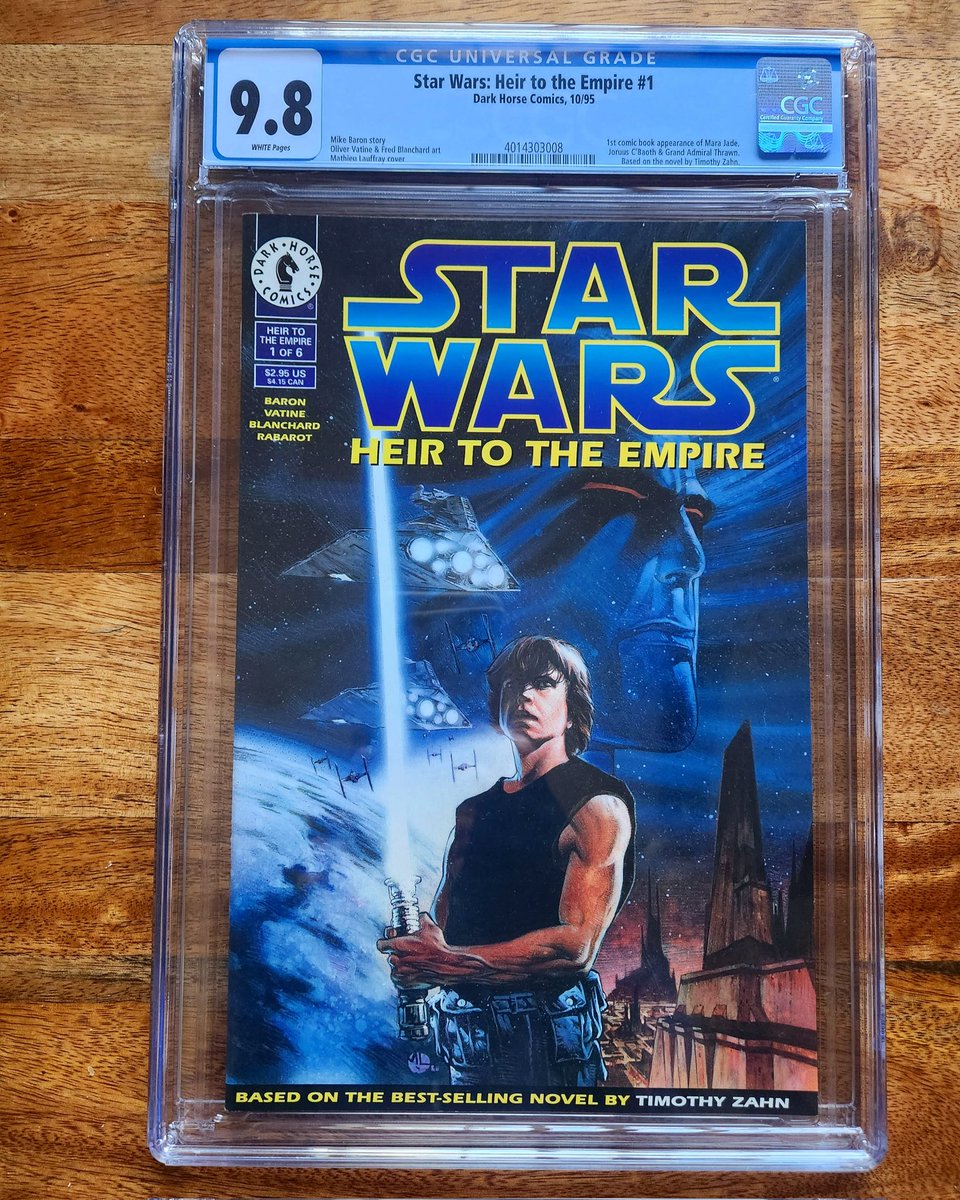 ondo_fndn's tweet photo. Heir to the Empire #1
1st app of Grand Admiral Thrawn
And Mara Jade
*Luke Skywalker's wife out of Canon
For #FirstAppearanceFriday
#FirstIssueFriday https://t.co/AIPgWV65OA